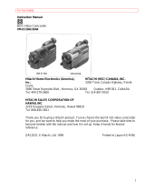 Hitachi VM-E310A User manual