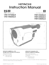 Hitachi VM-E465LA User manual
