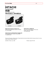 Hitachi VMH-825LA - Camcorder User manual