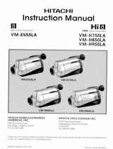 Hitachi VM-H855LA User manual