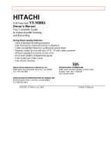 Hitachi VT-M181A User manual