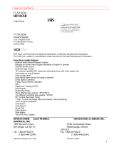 Hitachi VT-MX4430A User manual