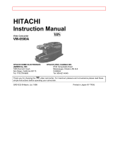 Hitachi VT-FX6500A User manual