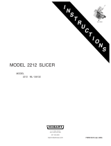 Hobart 2212 User manual