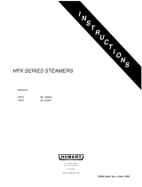Hobart HPX5 STEAMER ML-126826 User manual