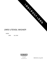 Hobart UW50 ML-27838 User manual