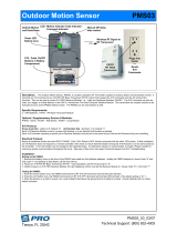 HomeTech Outdoor Motion Sensor PMS03 User manual