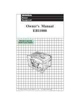 Honda EB11000 Owner's manual