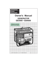 Honda EB3000 User manual