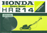 Honda HR214 PXA Owner's manual