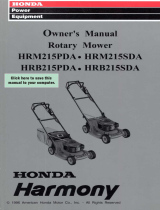 Honda HRB2153PDA User manual