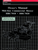 Honda HRC7018 User manual