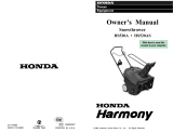 Honda HS520AS Owner's manual