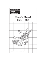 Honda HS624 Owner's manual