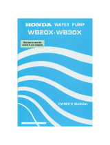 Honda WB3OX Owner's manual
