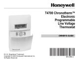 Honeywell CHRONOTHERM T4700 User manual