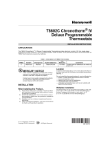 Honeywell CHRONOTHERM T8602C User manual