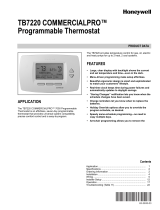 Honeywell COMMERCIALPRO TB7220 User manual