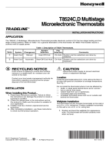 Honeywell DMULTISTAGE T8524C User manual