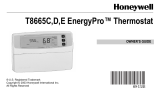 Honeywell ENERGYPRO T8665C User manual