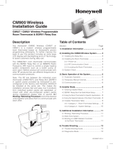 Honeywell Thermostat CM900 User manual