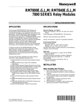 Honeywell RM7800 E,G,L,M RM7840E,G,L,M7800 SERIES User manual
