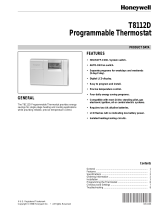 Honeywell Thermostat T8112D User manual