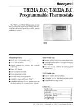 Honeywell Thermostat T8131A User manual