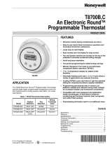 Honeywell Thermostat T8700C User manual