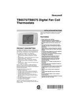 Honeywell Thermostat TB6575 User manual