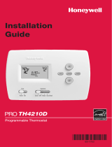 Honeywell Thermostat Th4210D User manual