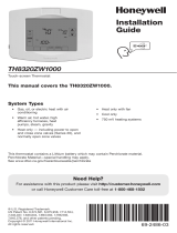 Honeywell Thermostat TH8320ZW1000 User manual