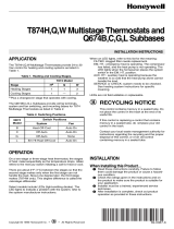 Honeywell Q674B User manual