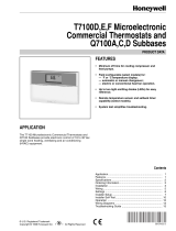 Honeywell T7100D User manual