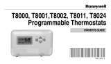 Honeywell T8000 User manual