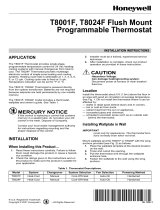 Honeywell T8001F User manual