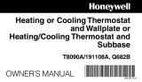 Honeywell T8090A/191108A User manual