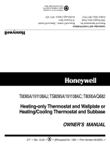 Honeywell T8095A/191108AJ User manual