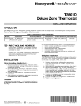 Honeywell T8501D User manual