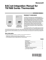 Honeywell TB7600 User manual