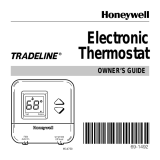Honeywell TRADELINE Electronic Thermostat User manual
