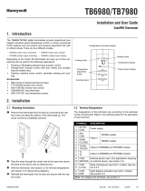 Honeywell ZONEPRO TB6980 User manual