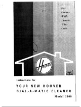 Hoover 1100 User manual