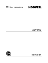 Hoover Dishwasher DDY 062 User manual