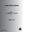Hoover Nextra HND 7515 User manual