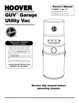 Hoover GUV GARAGE UTILITY VAC User manual