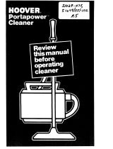 Hoover S1049 User manual