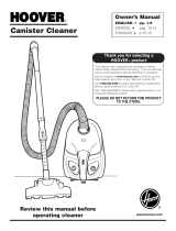 Hoover S3332 - Telios 12 Amp Straight Suction Canister Vacuum User manual