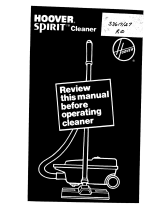 Hoover Spirit S3617 User manual