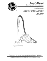 Hoover ELITE CYCLONIC CANISTER User manual